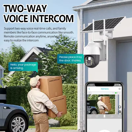 V360Pro Solar PTZ Security Cam – 4G/WiFi, Full-Color, AI Motion Detection, Wireless CCTV