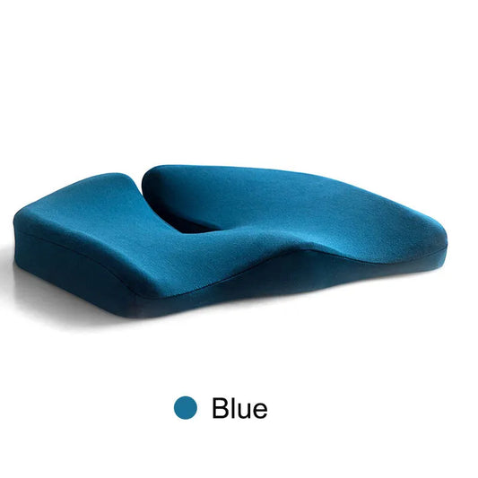 Pressure Relief Seat Cushion for Long Sitting Hours on Chair Extra Dense Memory Foam Relieve Hemorrhoids Coccyx Sciatica