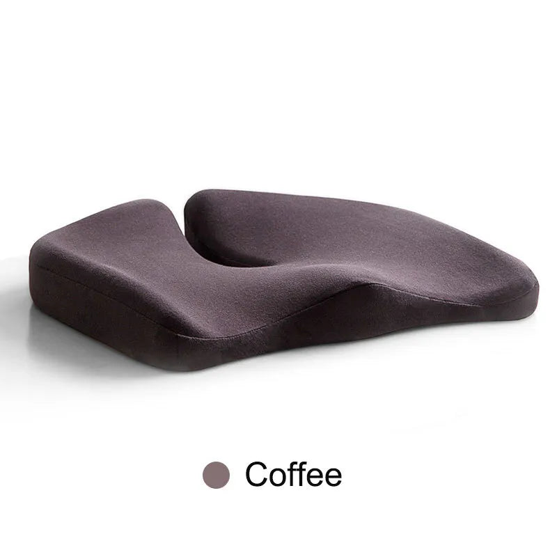Pressure Relief Seat Cushion for Long Sitting Hours on Chair Extra Dense Memory Foam Relieve Hemorrhoids Coccyx Sciatica